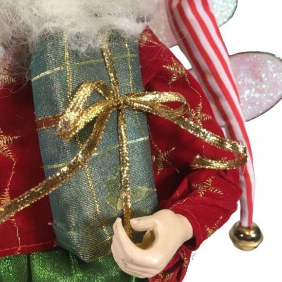 Mark Roberts Christmas Santa Fairy Elf Pointy Shoes Present Candy 21" Posable - Picture 8 of 16